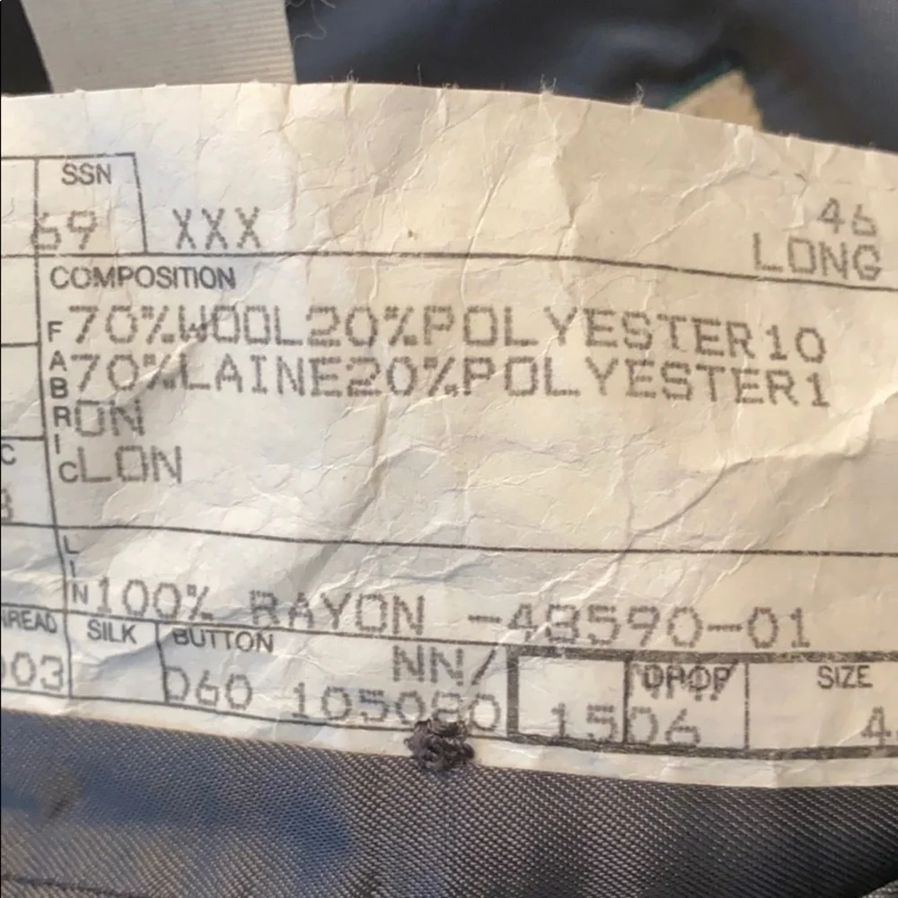 Joseph Abboud suit jacket. 46L